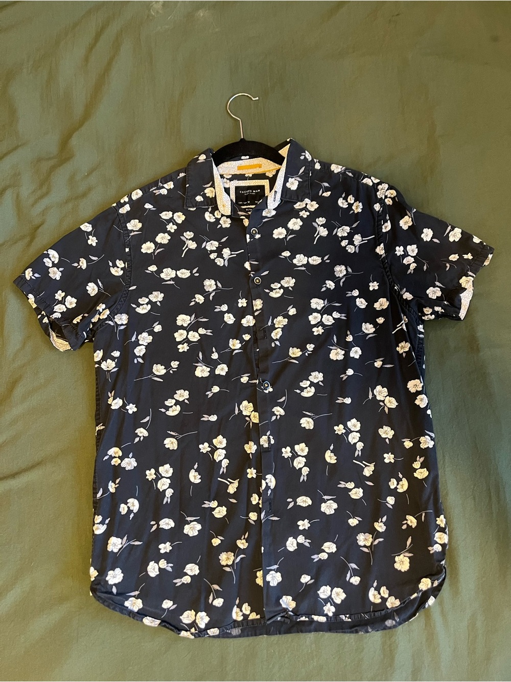 Short-Sleeve Floral Button-Down Shirt